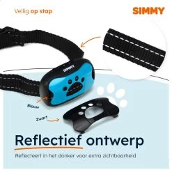 Simmy Anti Blafband - Diervriendelijke Opvoedingshalsband - Zwart En Blauw - Diervriendelijk - Zonder Schok - Anti Blaf Band Voor Grote En Kleine Honden -Pet Care Verkoop 1200x1200 545
