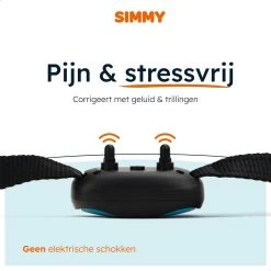 Simmy Anti Blafband - Diervriendelijke Opvoedingshalsband - Zwart En Blauw - Diervriendelijk - Zonder Schok - Anti Blaf Band Voor Grote En Kleine Honden -Pet Care Verkoop 1200x1200 549