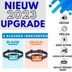MyPets™ Anti-blafband - Anti Blaf Apparaat - Voor Kleine Honden En Grote Honden - Diervriendelijk - Opvoedingshalsband - Trainingshalsband - 2022/2023 Versie - Inclusief Batterijen -Pet Care Verkoop 1200x1200 554