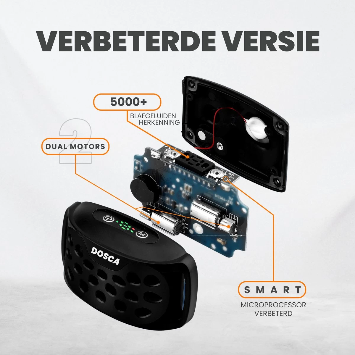 DOSCA® Anti Blafband - Anti Blaf Apparaat - Blafband Voor Honden - Zonder Schok En Diervriendelijk 2 DOSCA® Anti Blafband - Anti Blaf Apparaat - Blafband Voor Honden - Zonder Schok En Diervriendelijk - Afbeelding 2