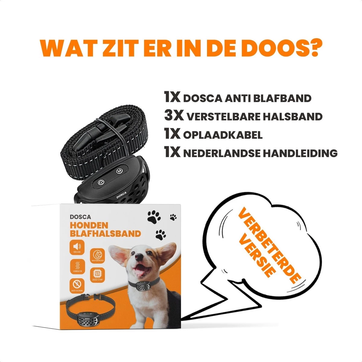 DOSCA® Anti Blafband - Anti Blaf Apparaat - Blafband Voor Honden - Zonder Schok En Diervriendelijk 8 DOSCA® Anti Blafband - Anti Blaf Apparaat - Blafband Voor Honden - Zonder Schok En Diervriendelijk - Afbeelding 8