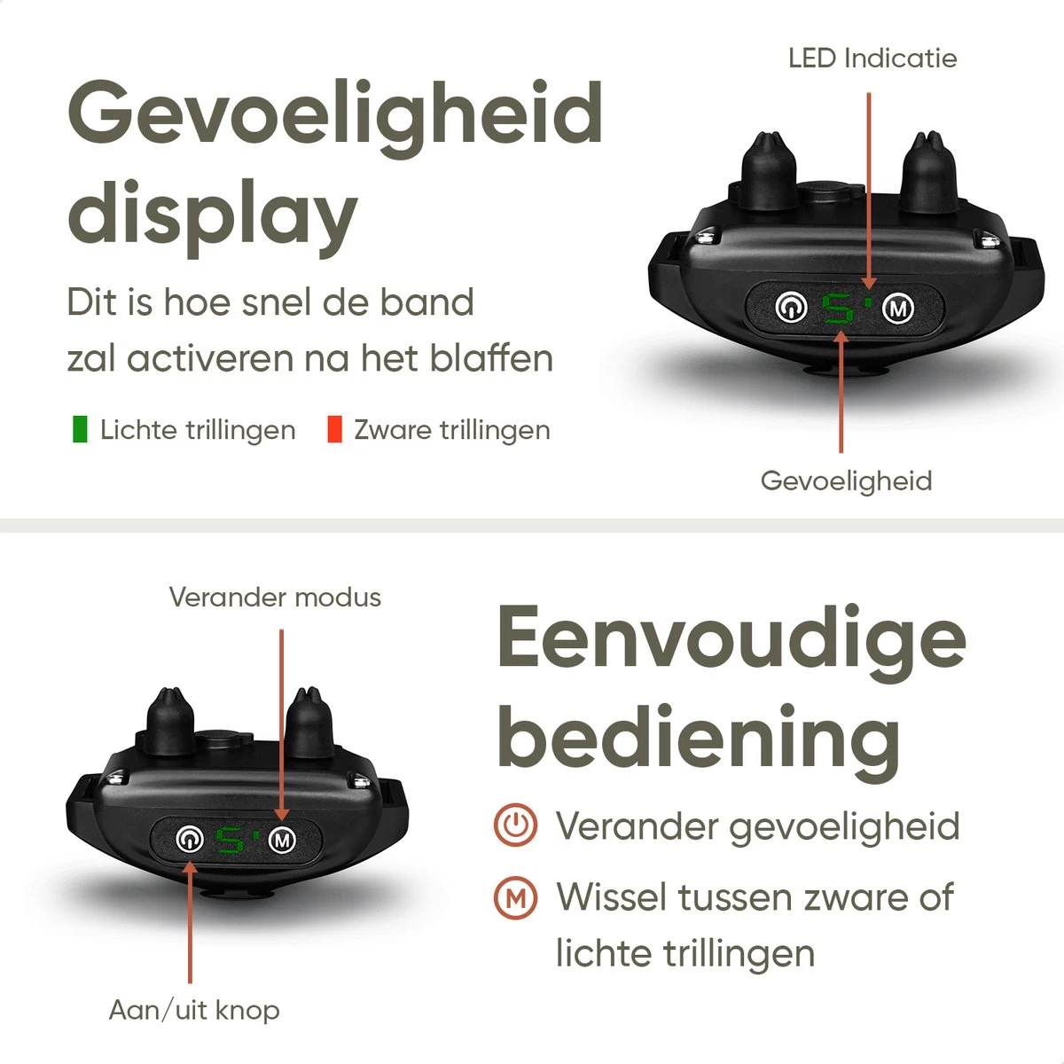 Premium Anti Blafband Om Je Hond Snel En Effectief Te Laten Stoppen Met Blaffen - Diervriendelijke Opvoedingshalsband Zonder Schok - Trainingshalsband Voor Grote En Kleine Honden - Anti Blaf Apparaat - Correctie Halsband 4 Premium Anti Blafband Om Je Hond Snel En Effectief Te Laten Stoppen Met Blaffen - Diervriendelijke Opvoedingshalsband Zonder Schok - Trainingshalsband Voor Grote En Kleine Honden - Anti Blaf Apparaat - Correctie Halsband - Afbeelding 4