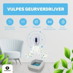 Vulpes Pets® Kattenbak Geurverdrijver PRO - Ozon En Negatieve Ionen Functie - Infraroodsensor - Oplaadbaar - Geurverwijderaar - Air Eliminator - Wit -Pet Care Verkoop 1200x1200 636