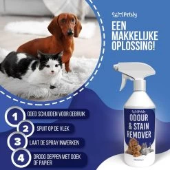 Petsly Odour & Stain Remover - Geurverwijderaars - Urine Vlekken Verwijderen Urinegeur Verwijderen Met Plantaardige Enzymen - 1L 10 Petsly Odour & Stain Remover - Geurverwijderaars - Urine Vlekken Verwijderen Urinegeur Verwijderen Met Plantaardige Enzymen - 1L -Pet Care Verkoop 1200x1200 640