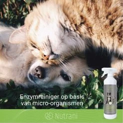 Nutrani Geurverwijderaar, 750 Ml, Natuurlijke Enzymreiniger Als Gebruiksklare Spray Met Biologische Werking, Verwijdert Geurtjes, Urine, Poep En Vlekken Van Honden En Katten -Pet Care Verkoop 1200x1200 646