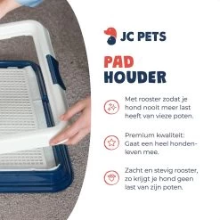 JC Pets Premium Pad Houder Met Rooster - Inclusief 20 Puppy Training Pads - Hondentoilet - Zindelijkheidstraining Hond -Pet Care Verkoop 1200x1200 681