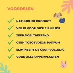 Urine Odour & Stain Remover - Urinegeur Verwijderen - Urine Vlekken Verwijderen - Natuurlijk En Veilig - Geurverwijderaar - Vlekkenverwijderaar - Weg Met Nare Geurtjes - Hond - Kat - 1 Liter 7 Urine Odour & Stain Remover - Urinegeur Verwijderen - Urine Vlekken Verwijderen - Natuurlijk En Veilig - Geurverwijderaar - Vlekkenverwijderaar - Weg Met Nare Geurtjes - Hond - Kat - 1 Liter -Pet Care Verkoop 1200x1200 705