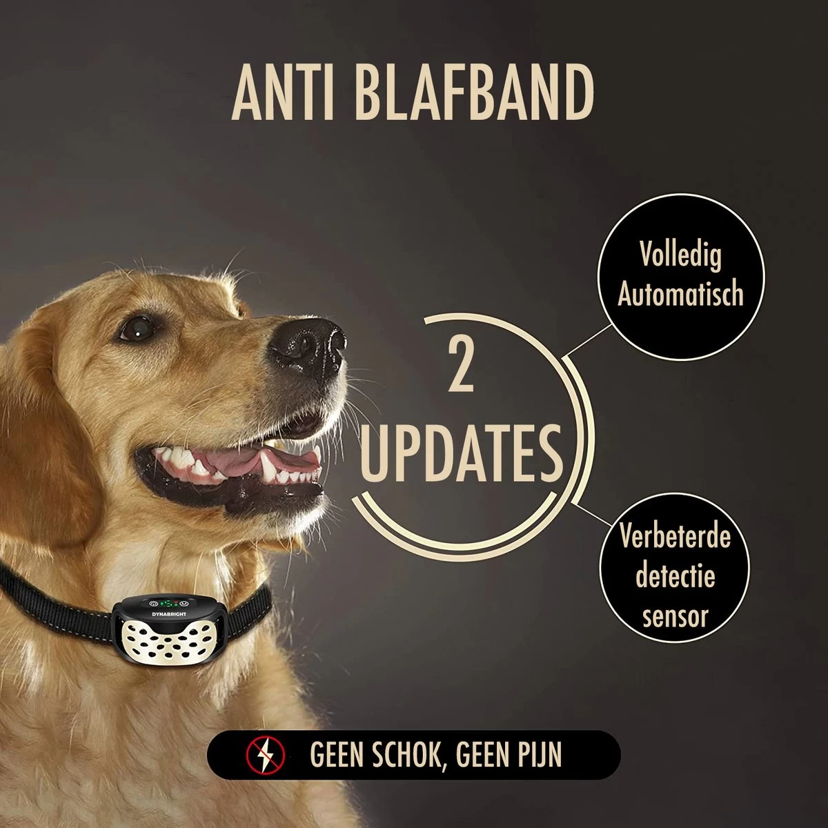 DynaBright Anti Blafband Voor Honden - 3-70KG - Diervriendelijk - Zonder Schok - Vibratie En Audio - Anti Blaf Band 5 DynaBright Anti Blafband Voor Honden - 3-70KG - Diervriendelijk - Zonder Schok - Vibratie En Audio - Anti Blaf Band - Afbeelding 5