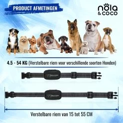 Nola & Coco® Oplaadbare Anti Blafband - 4 Kleuren - Zonder Schok - Waterdichte Diervriendelijke Blaf Halsband - Opvoedingshalsband - Voor Grote En Kleine Honden - Lichte Vibratie En Geluid - 3 Tot 60kg -Pet Care Verkoop 1200x1200 732