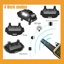 W&Z® Anti Blafband Inclusief Afstandsbediening- 3-60KG - Diervriendelijk - Zonder Schok - Vibratie/Audio/Licht - Anti Blaf Band - Water Bestendig -Pet Care Verkoop 1200x1200 766