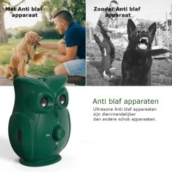 Bolify - Anti Blaf Apparaat - Anti Blafband - Anti Blaf - Zonder Schok - Diervriendelijk - Ultrasoon - Uil Model -Pet Care Verkoop 1200x1200 770