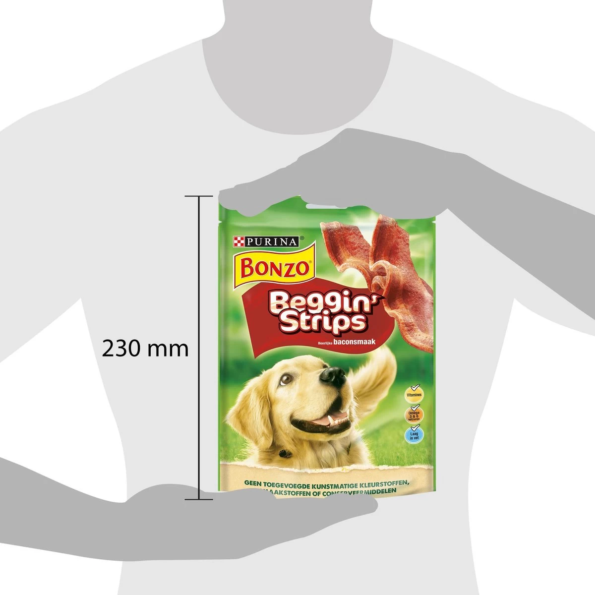 Bonzo Beggin' Strips - Hondensnacks Bacon - 6 X 120g 3 Bonzo Beggin' Strips - Hondensnacks Bacon - 6 X 120g - Afbeelding 3