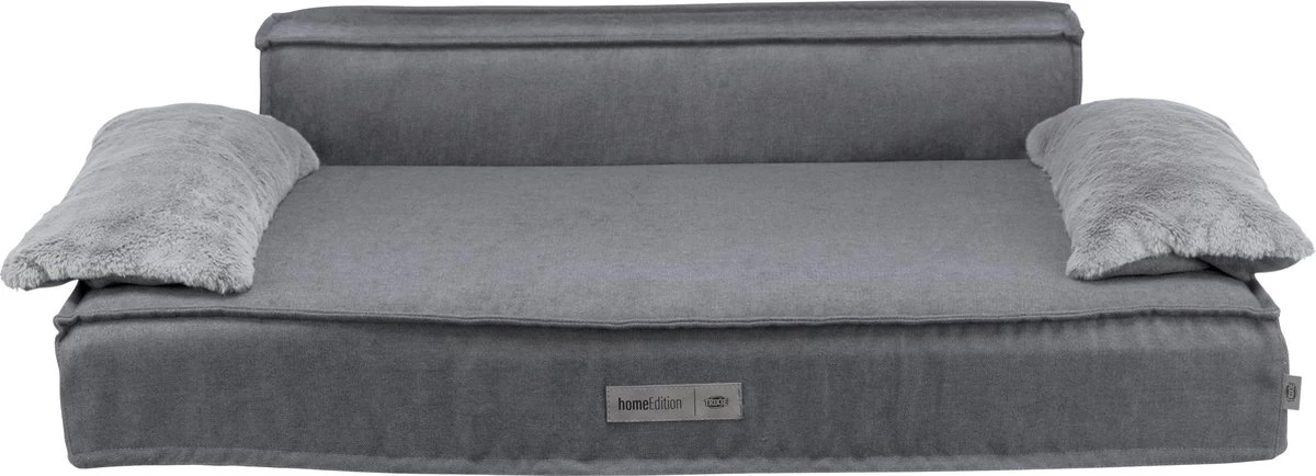 Trixie Hondenmand Sofa Liano Rechthoek Grijs - 100X60 CM 1 Trixie Hondenmand Sofa Liano Rechthoek Grijs - 100X60 CM