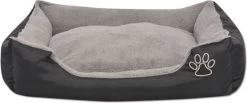 VidaXL Hondenbed Met Gewatteerd Kussen Maat S Zwart -Pet Care Verkoop 1200x500