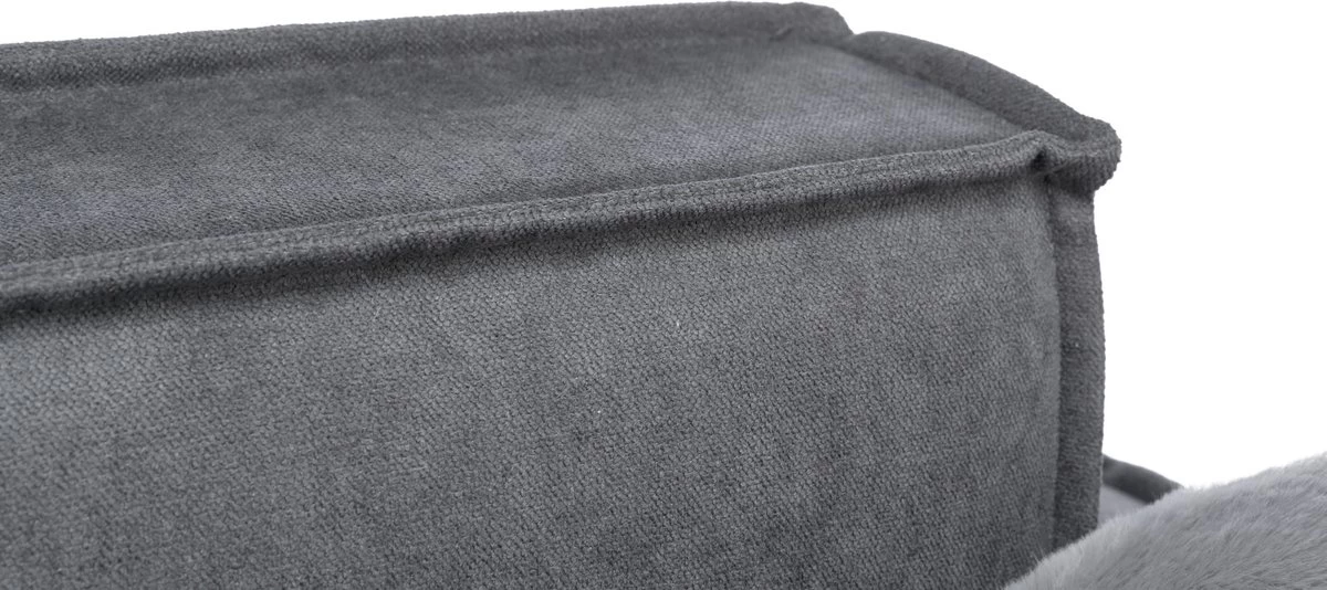 Trixie Hondenmand Sofa Liano Rechthoek Grijs - 100X60 CM 3 Trixie Hondenmand Sofa Liano Rechthoek Grijs - 100X60 CM - Afbeelding 3