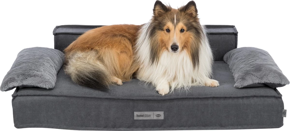 Trixie Hondenmand Sofa Liano Rechthoek Grijs - 100X60 CM 5 Trixie Hondenmand Sofa Liano Rechthoek Grijs - 100X60 CM - Afbeelding 5