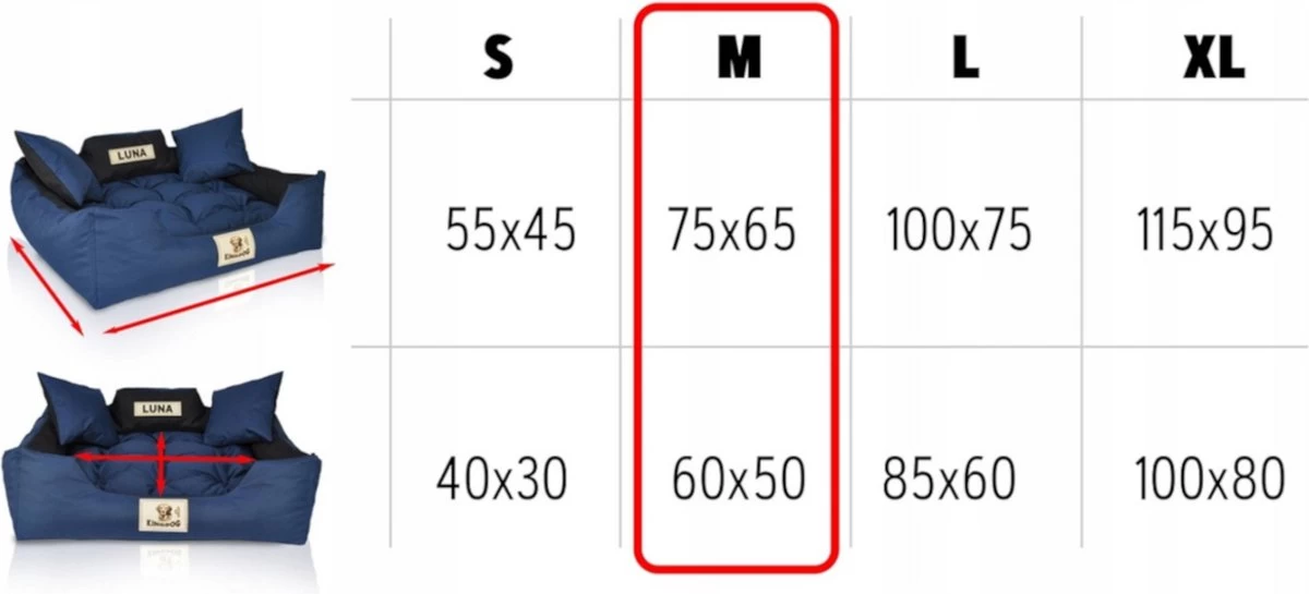 KingDog - Groot Honden- En Kattenbed 75 X 65 | Donkergrijs - Maat M 2 KingDog - Groot Honden- En Kattenbed 75 X 65 | Donkergrijs - Maat M - Afbeelding 2