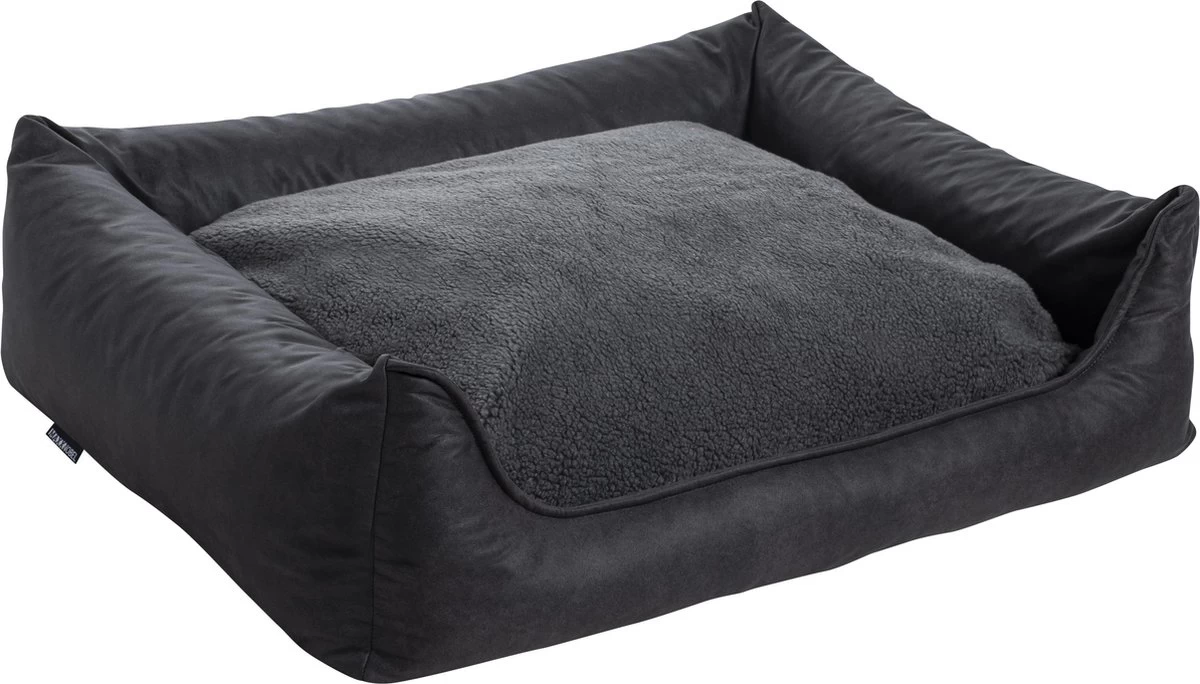 Maxxnobel Orthopedisch Hondenkussen - Lederlook/Teddy - M - 100 X 80 Cm - Zwart 6 Maxxnobel Orthopedisch Hondenkussen - Lederlook/Teddy - M - 100 X 80 Cm - Zwart - Afbeelding 6