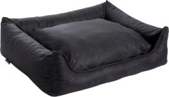 Maxxnobel Orthopedisch Hondenkussen - Lederlook/Teddy - M - 100 X 80 Cm - Zwart