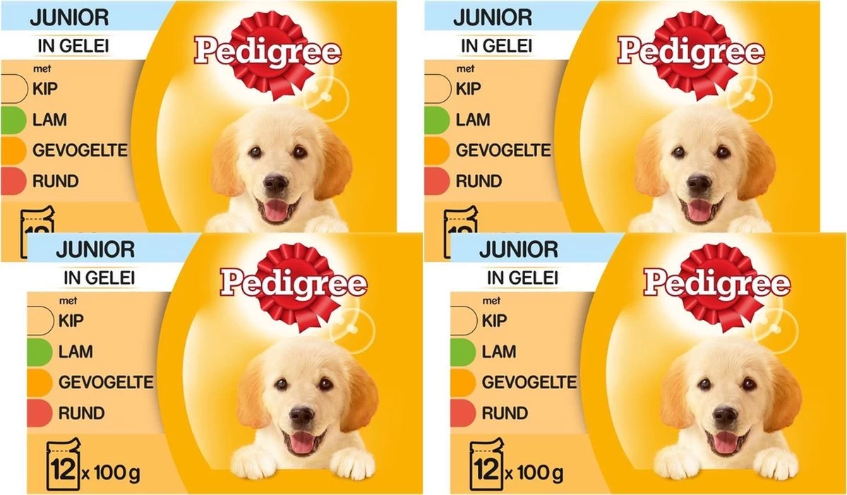 Pedigree Pouch Junior Multipack - Hondenvoer - 4 X 12x100 G 3 Pedigree Pouch Junior Multipack - Hondenvoer - 4 X 12x100 G - Afbeelding 3