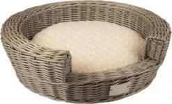 Duvo Hondenmand Provence Rieten Instapmand & Kussen 62x62x18cm