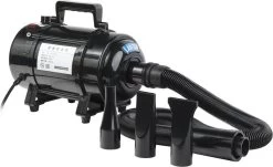 Hondenföhn/Waterblazer - Verstelbare Vermogen Standen (500W Tot 2400W) En Verstelbare Temperatuur - Zwart -Pet Care Verkoop 1200x733