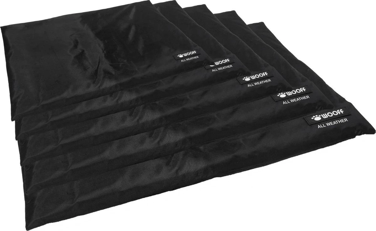 Wooff Bench Bed Xtreme 600d - Hondenkussen - Zwart - 106x70 Cm 2 Wooff Bench Bed Xtreme 600d - Hondenkussen - Zwart - 106x70 Cm - Afbeelding 2