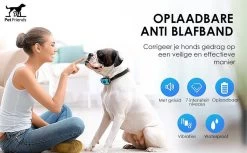 PetFriends Anti Blafband Zonder Schok - Gratis Hondenfluit - USB Oplaadbaar - Anti Blaf Apparaat - Opvoedingshalsband - Voor Grote En Kleine Honden -Pet Care Verkoop 1200x742
