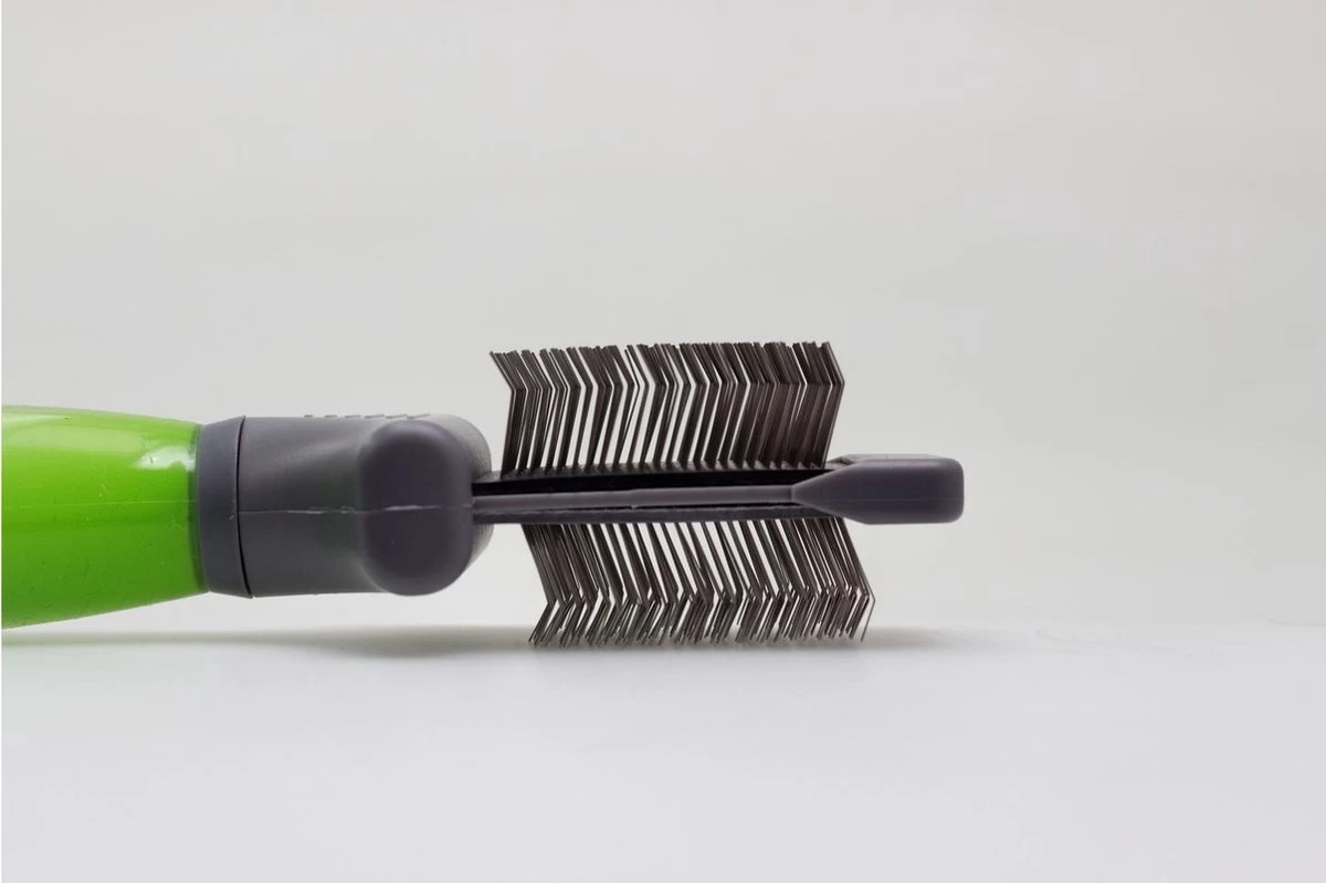 Moser Premium Slicker Borstel - Hondenvachtborstel - Groen Grijs 5 Moser Premium Slicker Borstel - Hondenvachtborstel - Groen Grijs - Afbeelding 5