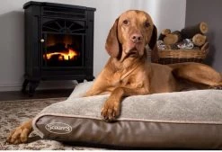 Scruffs Chateau - Hondenbed Orthopedisch Met Memory Foam Voor Extra Steun Voor Rug En Gewrichten - Grijs & Bruin Maat M/L - Kleur: Grijs, Maat: Medium -Pet Care Verkoop 1200x820