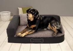 Sun Garden Pallina Orthopedisch Hondenkussen 120x80x27cm Antraciet/Grijs