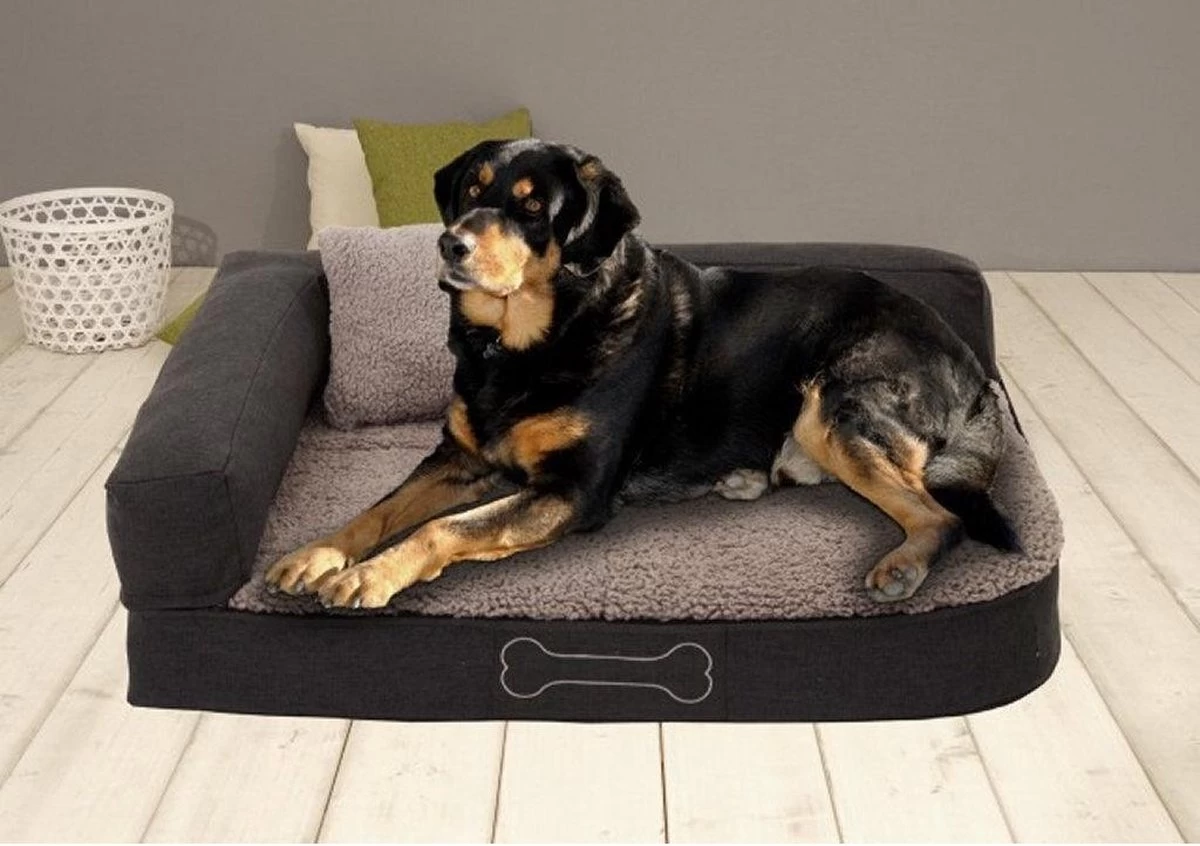 Sun Garden Pallina Orthopedisch Hondenkussen 120x80x27cm Antraciet/Grijs 1 Sun Garden Pallina Orthopedisch Hondenkussen 120x80x27cm Antraciet/Grijs