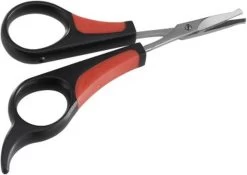 FERPLAST Trimschaar Oog/Oor - Rood - 14,2 X 6,9 X 8 Cm -Pet Care Verkoop 1200x849