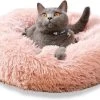 Topmast Fluffy Donut - Dierenmand - Donut Hondenmand - Roze - 50 Cm