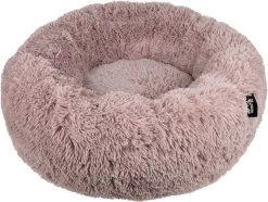 District 70 FUZZ - Hondenmand Comfortabel En Zacht Pluche - Zand, Oudroze, Donkergrijs En Lichtgrijs In S/M/L/XL - Maat: Large, Kleur: Zand