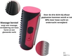 Ondervacht Kam- Hond Borstel - Klittenkam Voor Honden En Katten – Verwijderd Klitten En Voorkomt Verharing- Hondenkam Langharig - Hondenborstel Kortharig- Huisdierborstel - Vachtverzorging- Hondenborstel Rood -Pet Care Verkoop 1200x938