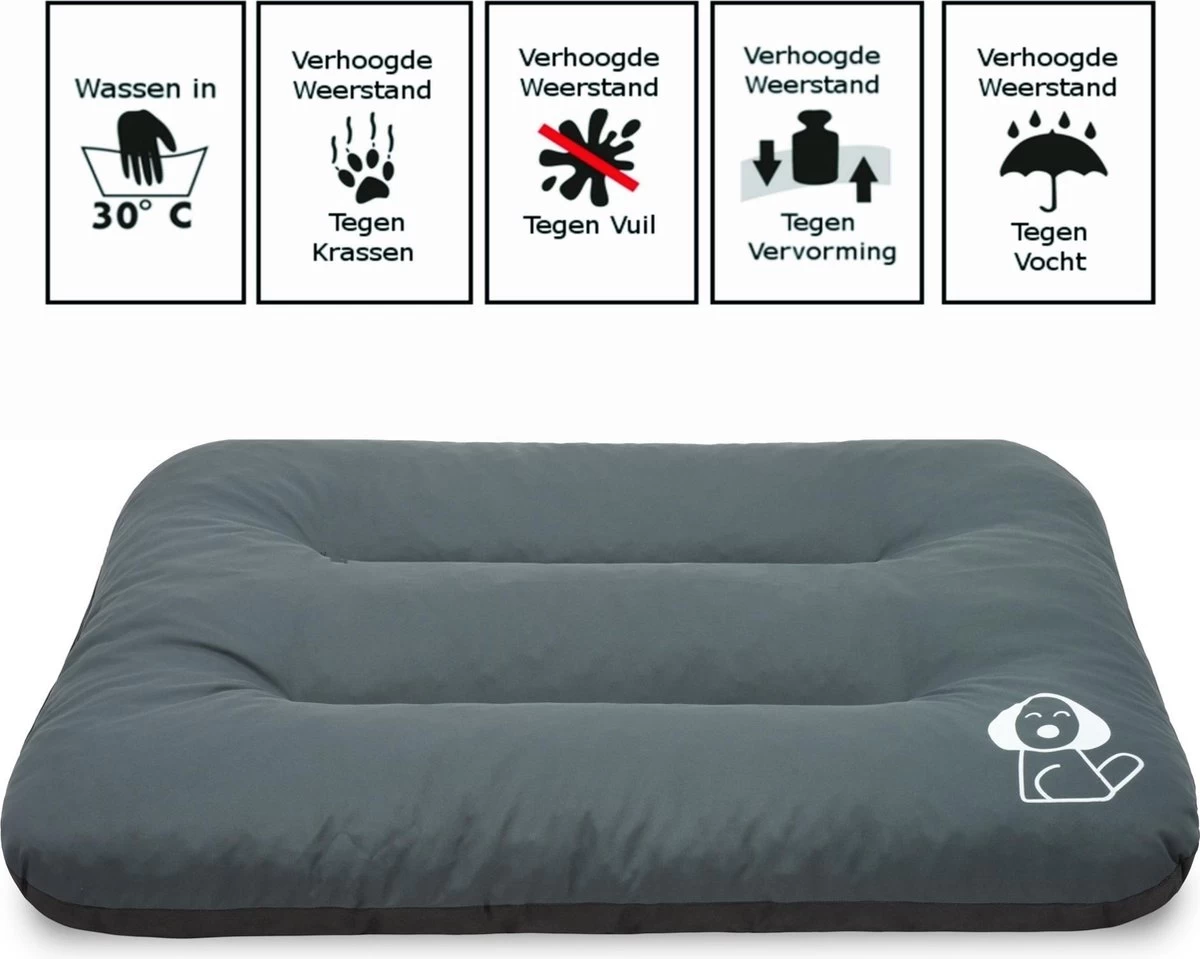 Hondenkussen XXXL -Donkergrijs - 85 X 120 X 14 2 Hondenkussen XXXL -Donkergrijs - 85 X 120 X 14 - Afbeelding 2