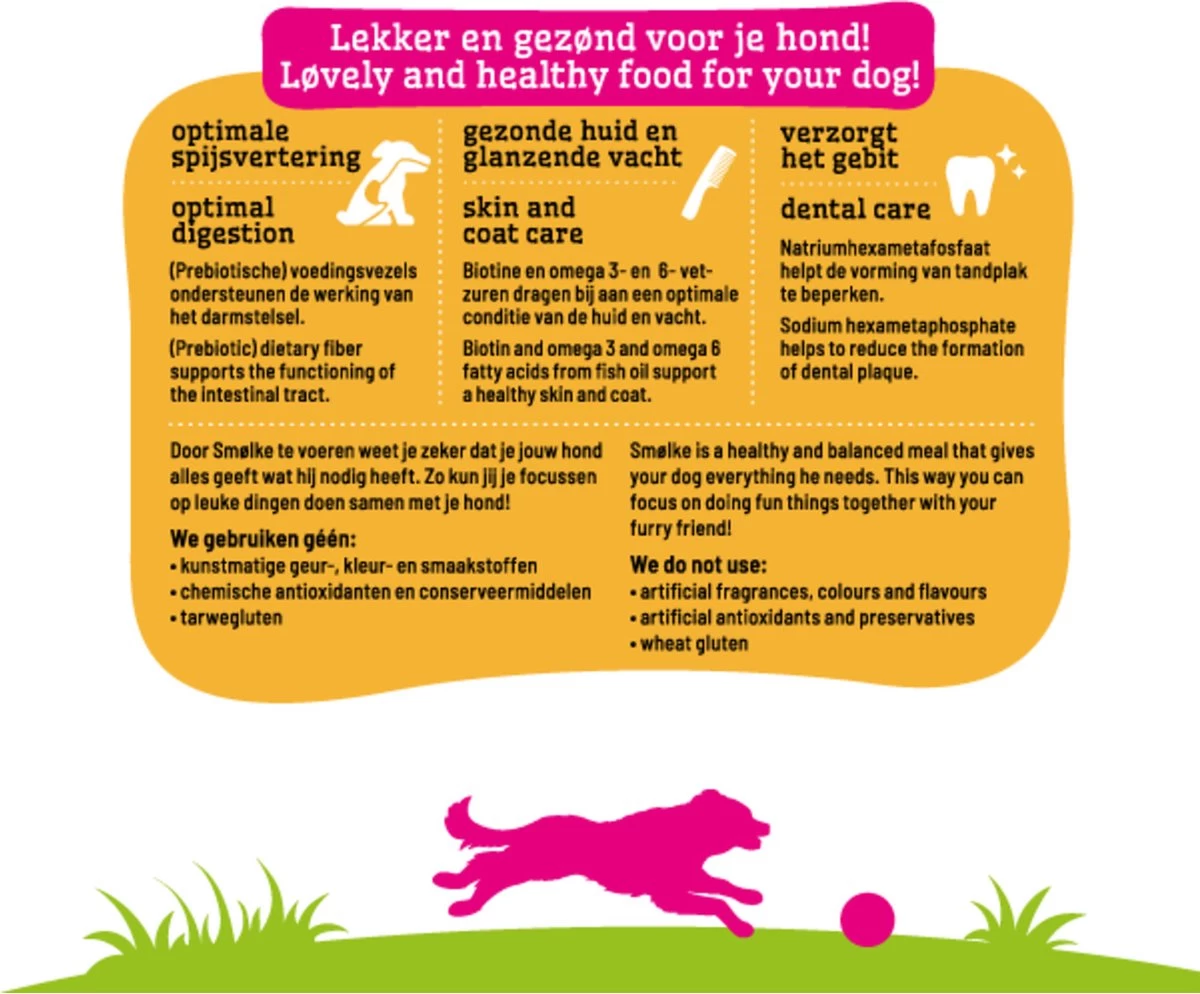 Smolke Adult Mini - Kip - Hondenvoer - 12 Kg 5 Smolke Adult Mini - Kip - Hondenvoer - 12 Kg - Afbeelding 5