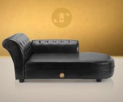 Roefie - Luxe Hondensofa CHIQUE - Zwart - Eco-leer -Pet Care Verkoop 1200x999 3