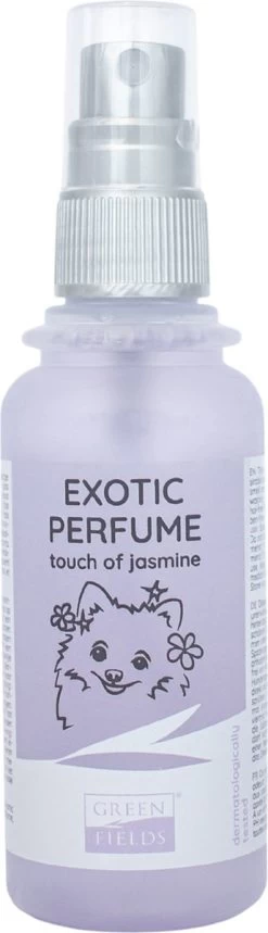 Hondenparfum Spray In 4 Geuren - Greenfields - Alchoholvrije En PH Neutrale Formule Tegen Onaangename Geurtjes - 50ml - Exotic -Pet Care Verkoop 345x1200