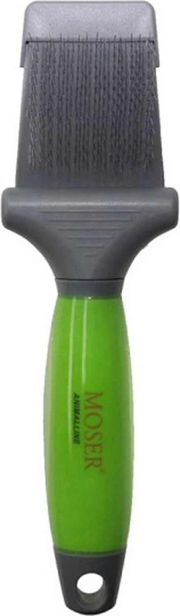 Moser Premium Slicker Borstel - Hondenvachtborstel - Groen Grijs 6 Moser Premium Slicker Borstel - Hondenvachtborstel - Groen Grijs - Afbeelding 6