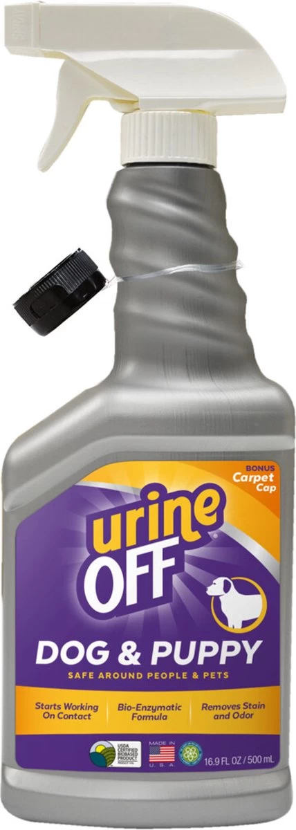 Urine Off Geur En Vlekverwijderaar Voor Hond En Puppy Urine - 1 ST à 500 ML 1 Urine Off Geur En Vlekverwijderaar Voor Hond En Puppy Urine - 1 ST à 500 ML