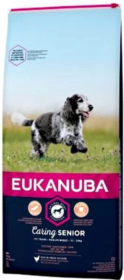 Eukanuba Caring Senior Medium Breed Kip - Hondenvoer - 15 Kg -Pet Care Verkoop 531x1200