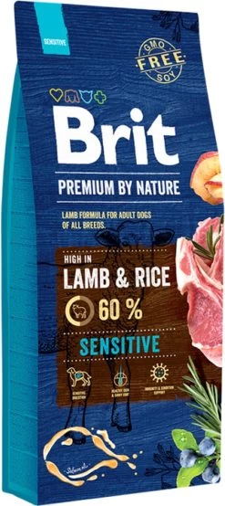 Brit Premium By Nature Hondenvoer Sensitive Lamb 15 Kg - Hond