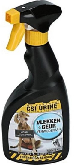 CSI Urine Vlek En Geurspray Puppy En Hond 500 Ml -Pet Care Verkoop 545x1200 2