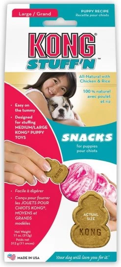 Kong Stuff 'N Snacks Puppy Hondensnack - Kip&Rijst - L -Pet Care Verkoop 546x1200 2