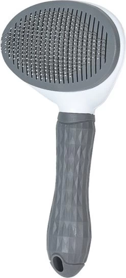 Kattenborstel - Hondenborstel - Pluizenverwijderaar - Haarverwijderaar Voor Huisdieren - Hondenkam - Kattenkam - Huisdierhaar Verwijderaar - Ontpluizer - Kattenhaar & Hondenhaar Verwijderaar - Voor Langharig & Kortharig - Grijs -Pet Care Verkoop 546x1200