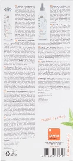 Greenfields Vacht Verzorging Set Voor Honden Shampoo, Conditioner & Droogshampoo -Pet Care Verkoop 548x1200