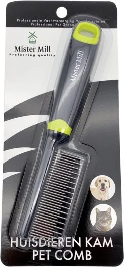 Mister Mill Hondenkam Langhaar Kortharig - Kattenkam - Ruikam - Klittenkam Hond/Kat -Pet Care Verkoop 560x1200