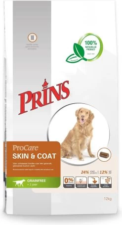 Prins Procare Graanvrij Skin & Coat - 12 KG -Pet Care Verkoop 652x1200 1